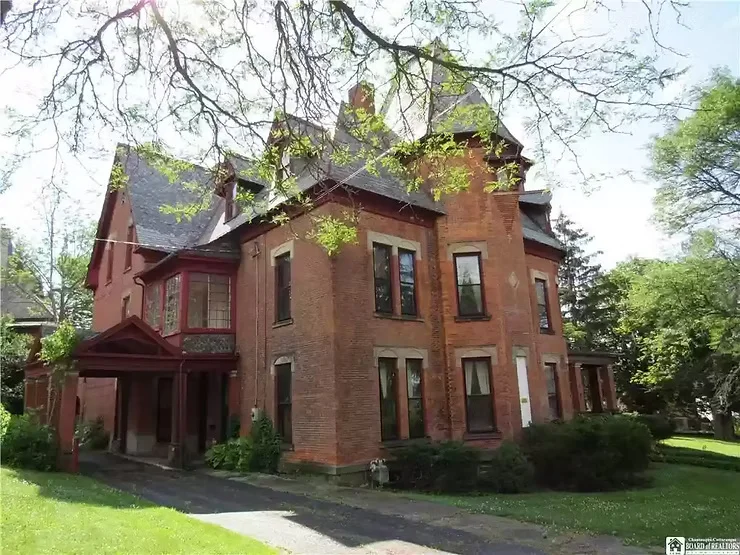 1880 NY 28 Room Gilded Age Mansion With Carved Ornamental Woodwork Can Be Yours For Just $200K!