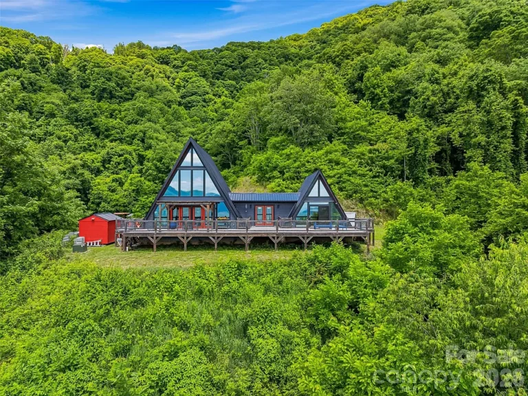 58-Acre Luxury A-Frame with Panoramic Mountain Views