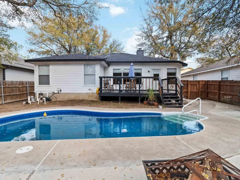 Private Backyard Oasis with Pool, Greenbelt Views & Easy Access to Austin, Tesla, and COTA