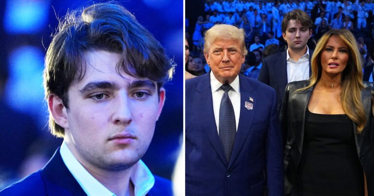 Barron Trump leaves everyone saying the same thing as he makes first appearance in four months at White House UFC event