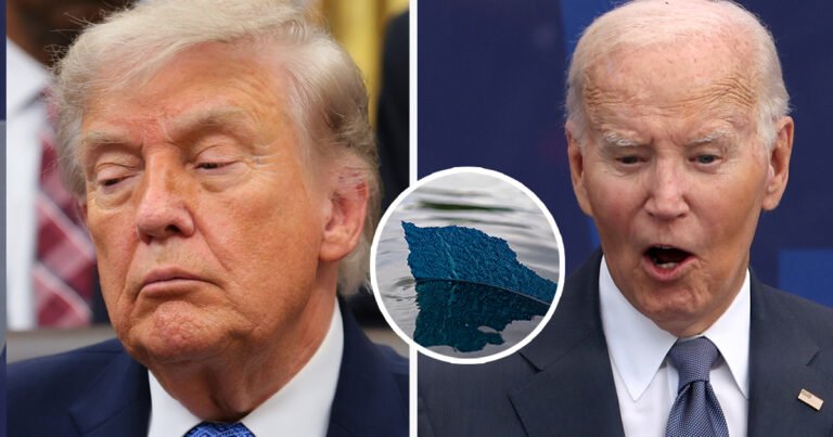 Joe Biden takes brutal swipe at Trump over Reflecting Pool repairs after he threatened vandals with 10 years in prison